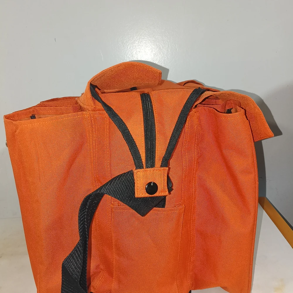 Eagle Good to Go Yarn & Craft Organizer Bag - Orange Canvas - Multi-Pocket.
